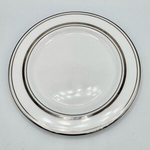 Set Of 2 Lenox Kate Spade LIBRARY LANE PLATINUM Bread Butter Plates 6.25" USA